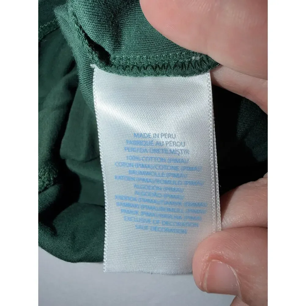 Ralph Lauren baby 100% Pima cotton Hunter green long sleeve polo shirt 6 months